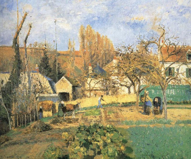 Camille Pissarro Pang plans Schwarz garden Spain oil painting art